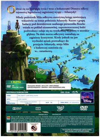 Atlantyda - Zaginiony Ląd (Disney Zaczarowana Kolekcja) [DVD]