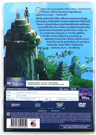 Atlantyda - Zaginiony Ląd (Disney Zaczarowana Kolekcja) [DVD]
