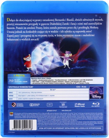 Bernard i Bianka w krainie kangurów (Disney Zaczarowana Kolekcja) [Blu-Ray]