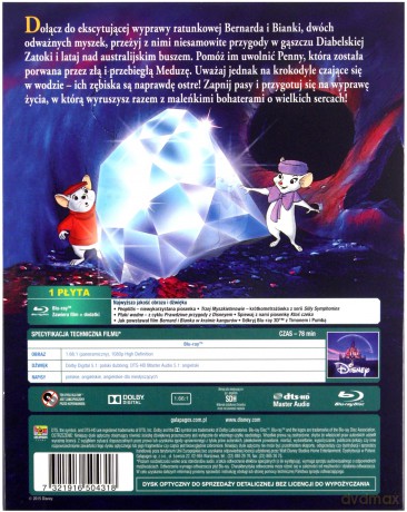 Bernard i Bianka w krainie kangurów (Disney Zaczarowana Kolekcja) [Blu-Ray]