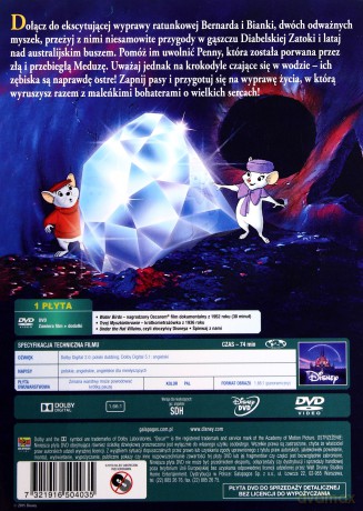 Bernard i Bianka (Disney Zaczarowana Kolekcja) [DVD]