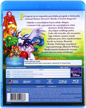 Bernard i Bianka w krainie kangurów (Disney Zaczarowana Kolekcja) [Blu-Ray]