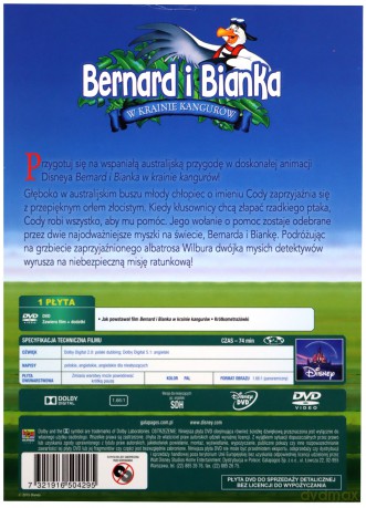 Bernard i Bianka w krainie kangurów (Disney Zaczarowana Kolekcja) [DVD]