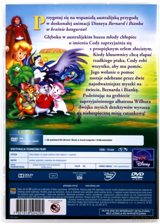 Bernard i Bianka w krainie kangurów (Disney Zaczarowana Kolekcja) [DVD]