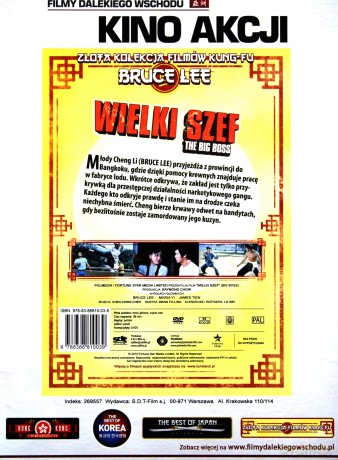 Filmy Dalekiego Wschodu: Wielki Szef / Król Smoków / Wojownicy Ninja / IP Man/ Ojciec Chrzestny z Kantonu / Ośmiu Wspaniałych / Protektor / Droga Smoka / Nieziemska Broń Dynastii Joseon Pakiet [9DVD]