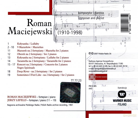 Roman Maciejewski: Roman Maciejewski Kompozytor I [CD]
