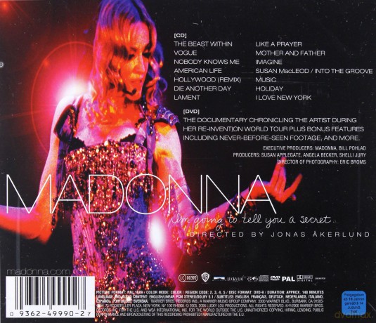 Madonna: Im Going To Tell You A Secret [CD]+[DVD]