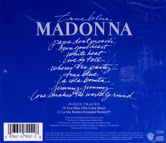 Madonna: True Blue (Remastered) [CD]