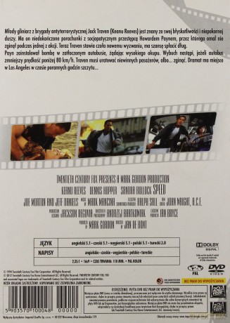 Speed: Niebezpieczna prędkość [DVD]