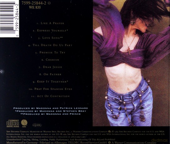 Madonna: Like A Prayer [CD]