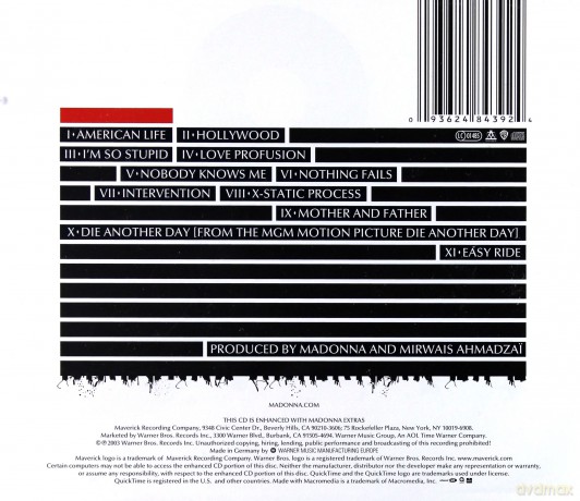 Madonna: American Life [CD]