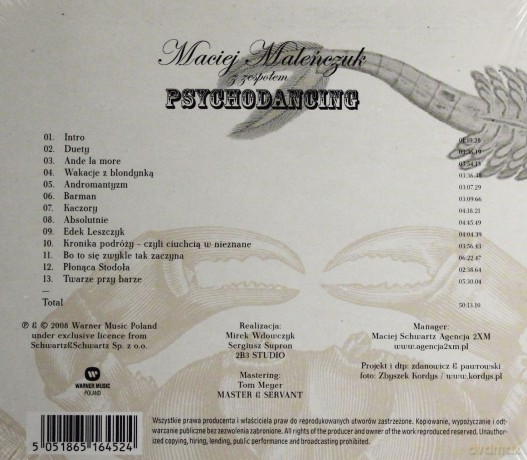 Maciej Maleńczuk z zespołem Psychodancing: Psychodancing (digipack) [CD]