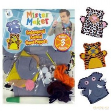 Pan Robótka. Dzikie Zwierzęta. Zestaw Pacynki Na Dłonie - Mister Maker