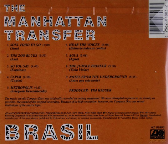 Manhattan Transfer: Brasil [CD]