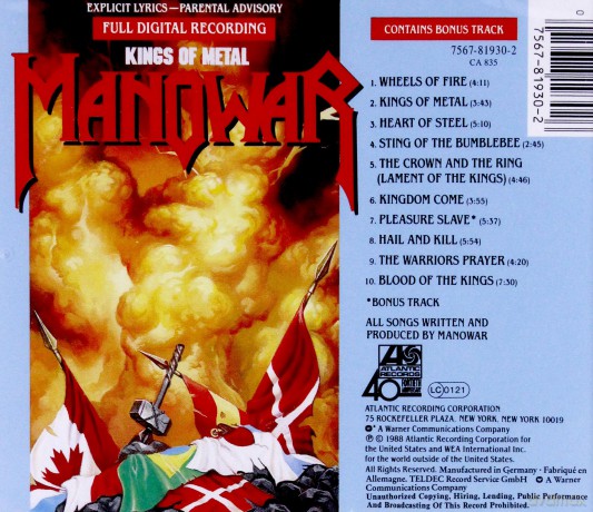 Manowar: Kings of Metal [CD]