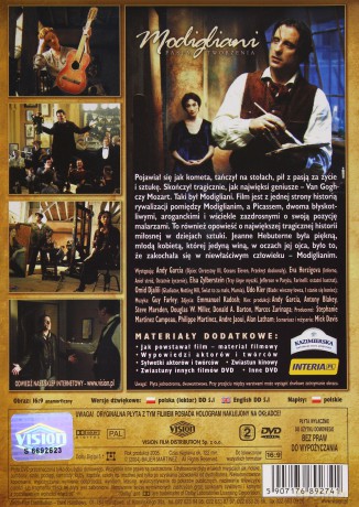 Modigliani. Pasja tworzenia [DVD]