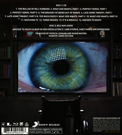 Roger Waters: Amused To Death [CD]+[Blu-Ray]