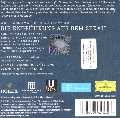 Rolando Villazon: Mozart Die Entfurung Aus Dem Serail [2CD]