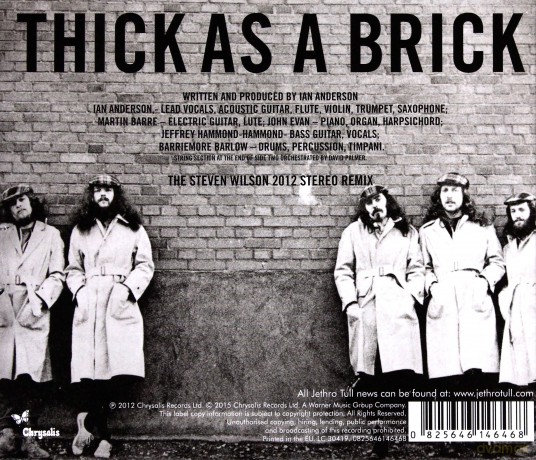Jethro Tull: Thick As A Brick [CD]