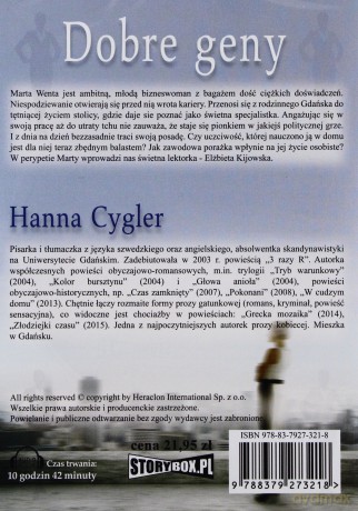 Dobre geny - Hanna Cygler  [AUDIOBOOK] [CD-MP3]