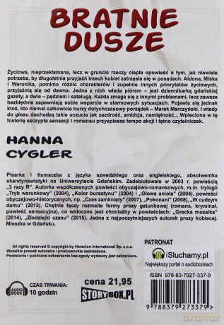 Bratnie dusze - Hanna Cygler  [AUDIOBOOK] [CD-MP3]