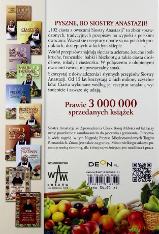 102 ciasta z owocami siostry Anastazji - Anastazja Pustelnik [KSIĄŻKA]
