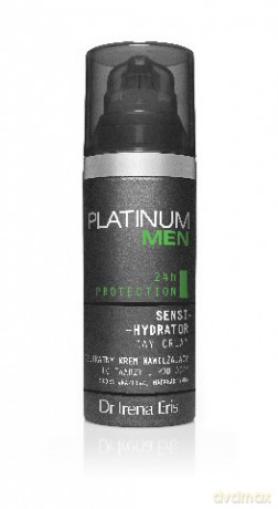 Dr Irena Eris Platinum Men Sensi-Hydrator Day Cream - Delikatny krem nawilżający do twarzy i pod oczy 50 ml