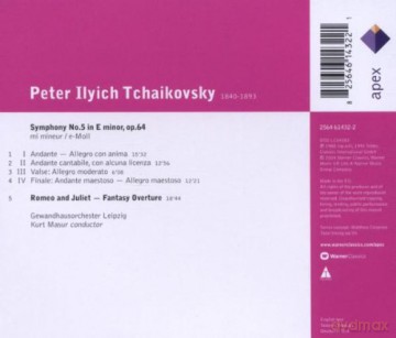 Kurt Masur/Gol: Tchaikovsky: Sinfonie Nr.5,Romeo&Julia [CD]