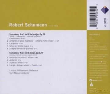 Kurt Masur/Lpo: Schu: Sinfonien Nr.1+4 [CD]