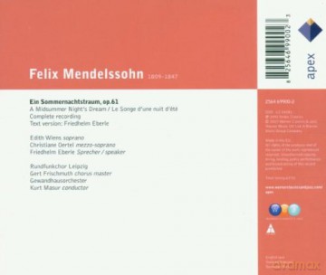 Kurt Masur/Gol/Rsol/+: Mend: Midsummer Night\'s Dream O [CD]