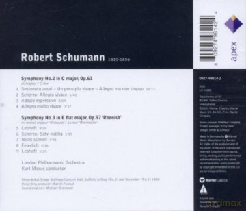 Kurt Masur/Lpo: Schu: Sinfonien 2+3 [CD]