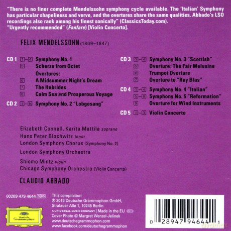 Claudio Abbado: Mendelssohn [BOX] [5CD]