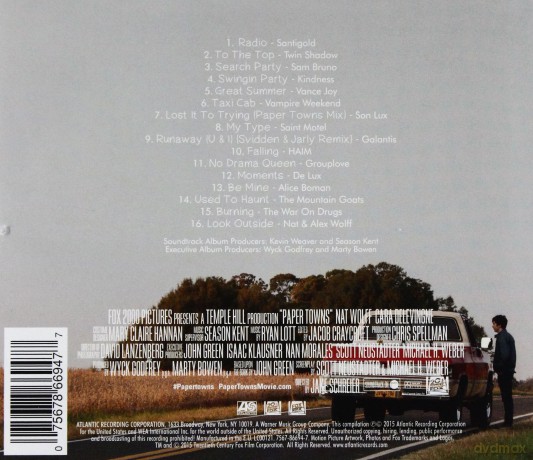 Paper Towns soundtrack (Papierowe Miasta) [CD]