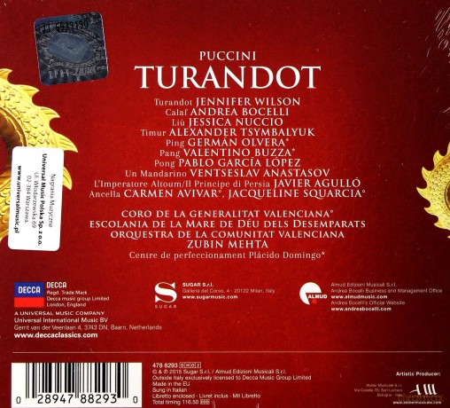 Andrea Bocelli: Puccini Turandot [2CD]