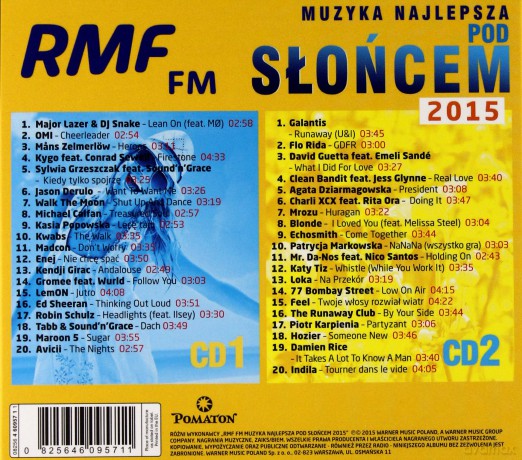RMF FM Muzyka Najlepsza Pod Słońcem 2015 [2CD]