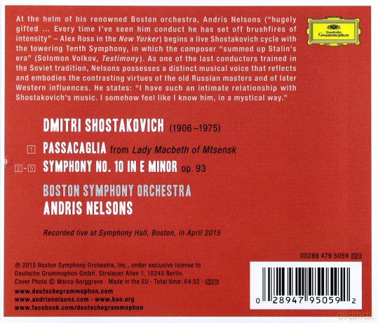 Andris Nelsons: Shostakovich Under Stalin's Shadow [CD]