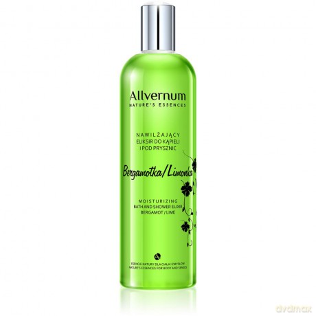 Allverne Nature's Essences - Eliksir do kąpieli i pod prysznic Bergamotka-Limonka 500 ml