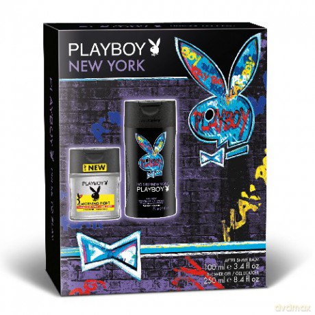 Playboy: Zestaw New York (balsam po goleniu Morning Fight 100 ml + żel pod prysznic 250 ml)