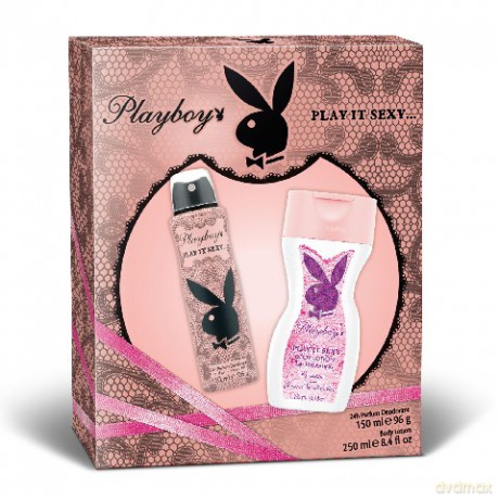 Playboy: Zestaw Play It Sexy (dezodorant spray 150 ml + balsam do ciała 250 ml)