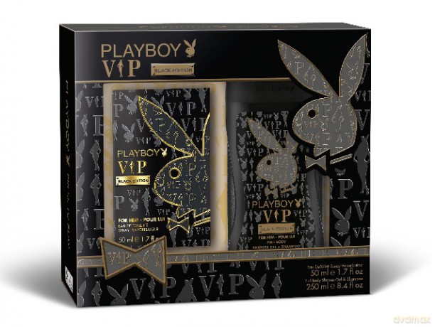 Playboy: Zestaw Vip Black Men (woda toaletowa 50 ml + żel pod prysznic 250 ml)