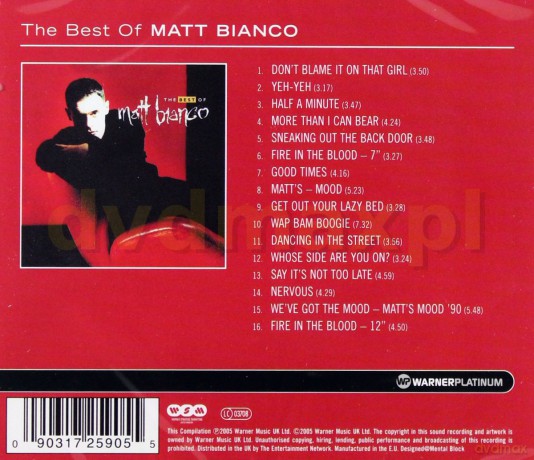 Matt Bianco: The Best Of Platinum Collection [CD]