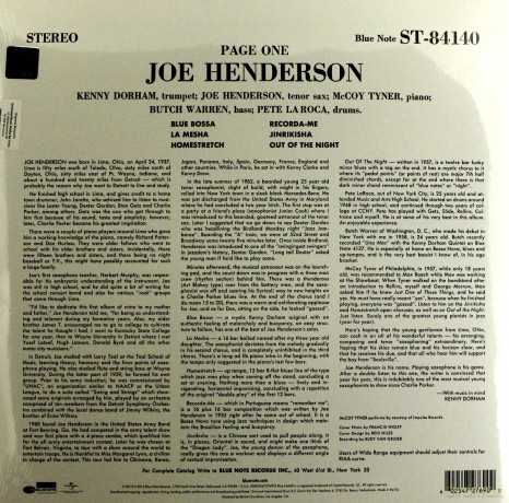 Joe Henderson: Page One [Winyl]