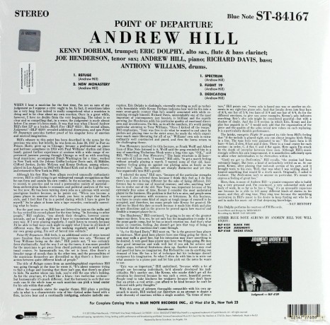 Andrew Hill: Point Of Departure [Winyl]