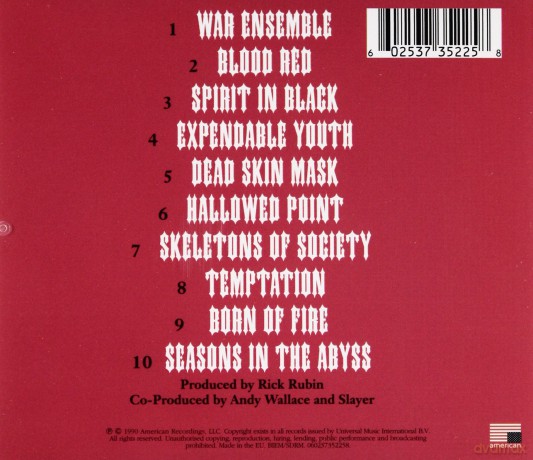 Slayer: Seasons In The Abyss [CD]