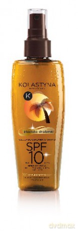 Kolastyna Opalanie: Olejek do opalania w sprayu SPF 10 (złociste drobinki) 150 ml