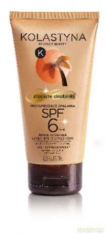 Kolastyna Opalanie: Przyspieszacz opalania SPF 6 (złociste drobinki) 150 ml