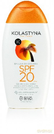 Kolastyna Opalanie: Wodoodporna Emulsja do opalania SPF 20, 200 ml