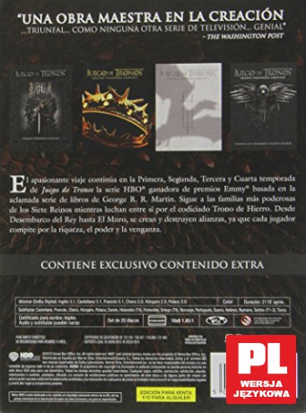 Gra o tron Sezon 1-4 BOX [20DVD]