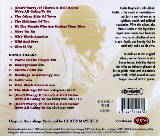 Curtis Mayfield: Curtis (Deluxe-Edition) [CD]