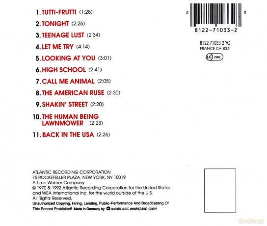 MC5: Back In The Usa [CD]